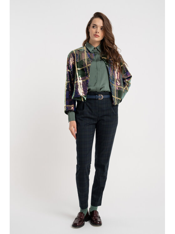 CLICK CLICK Μπόμπερ μπουφάν 71-0001 Έγχρωμο Regular Fit