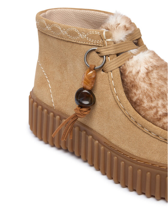 Clarks Clarks Trzewiki Torhill Moss 26329429 Beżowy jasny