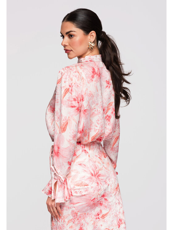 Ombre Ombre Koszula OW-SH-E0033 Różowy Loose Fit