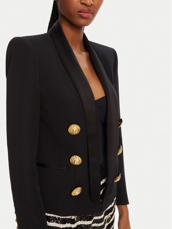 Balmain Balmain Zakó DF1SI530ME54 Fekete Regular Fit