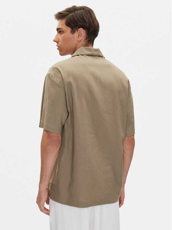 Emporio Armani Emporio Armani Camicia EM000593 AF12356 U6189 Marrone Regular Fit
