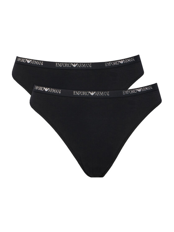 Emporio Armani Underwear Emporio Armani Underwear Σετ βραζιλιάνικα σλιπ EW000406 AF19024 MC005 Μαύρο