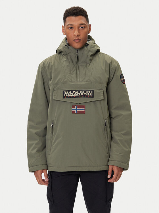 Napapijri Napapijri Anoraka virsjaka Rainforest Pocket 2 NP0A4GMD Zaļš Regular Fit