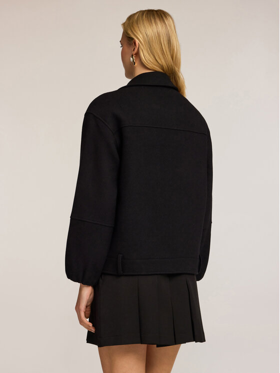 Motivi Motivi Cappotto R188Q001077N033 Nero Regular Fit