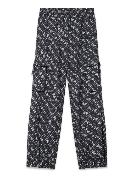 Guess Pantaloni cargo J6RB03 WH2K0 Negru Cargo Fit