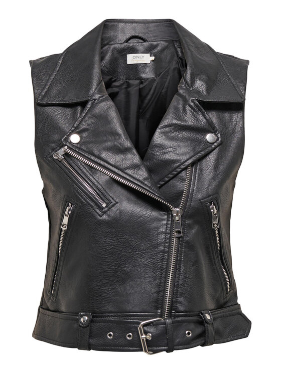 ONLY ONLY Prsluk Vera 15239240 Crna Regular Fit