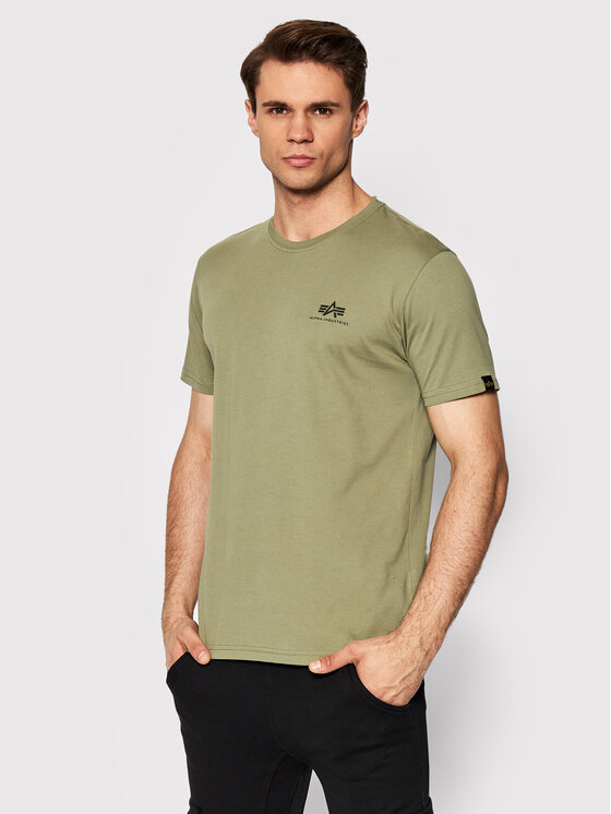 Alpha Industries Alpha Industries T-Shirt Backprint 128507 Zelená Regular Fit