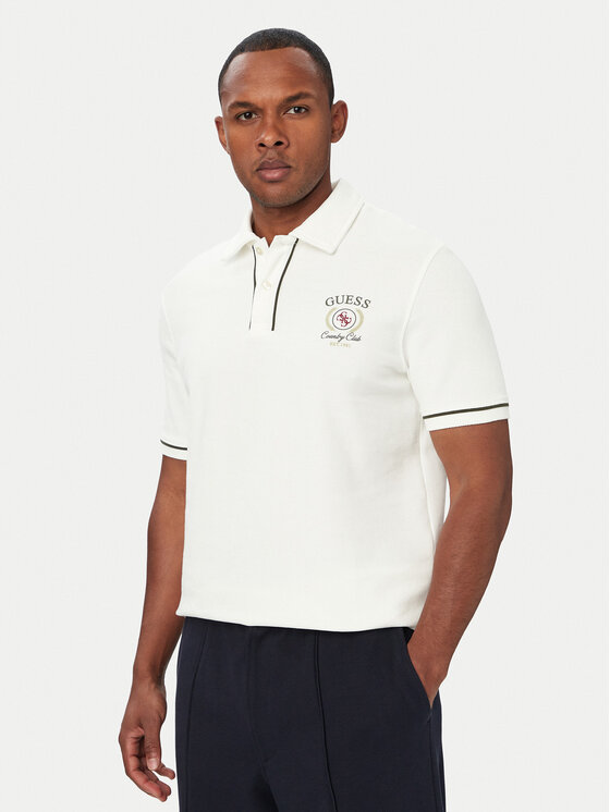 Guess Tricou polo M6YP17 K4398 Crem Regular Fit