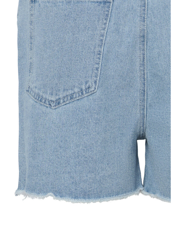 Pieces Pieces Jeans kratke hlače Tamra 17157412 Modra Regular Fit