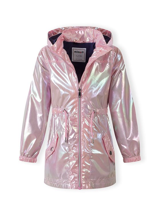 minoti minoti Kurtka przeciwdeszczowa 18COAT21 Różowy Regular Fit