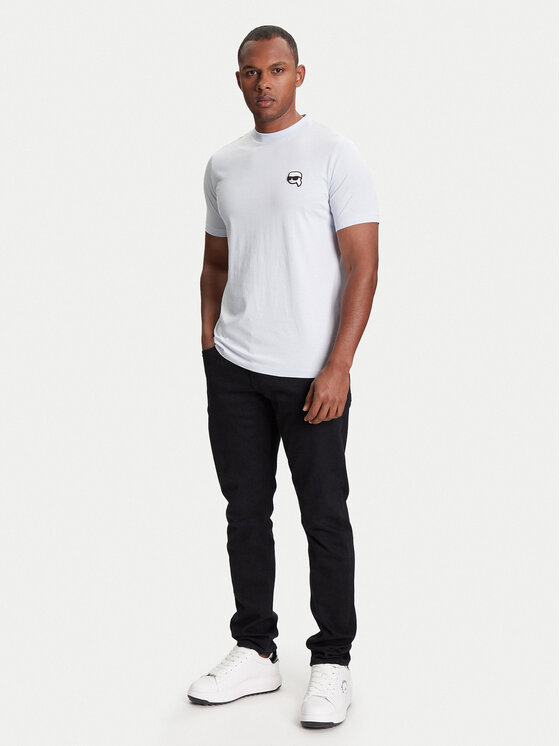KARL LAGERFELD KARL LAGERFELD T-Shirt 755710 553224 Turkusowy Slim Fit