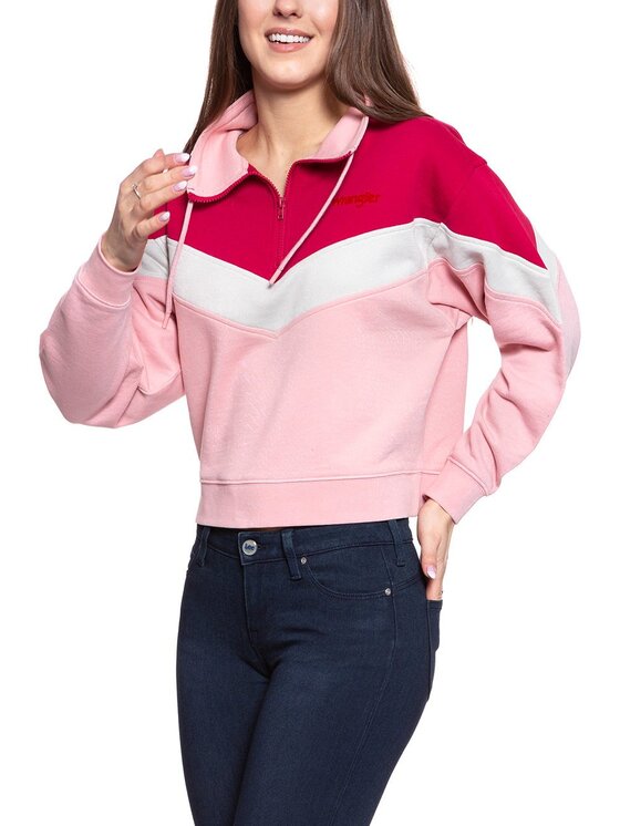 Bluza Wrangler, Rozmiar XS, Różowy, CUT N SEW SWEAT