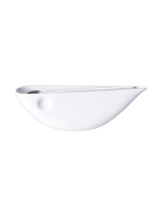 Ćmielów Design Studio Ćmielów Design Studio Pojemnik na przyprawy Liquid Form long Biały