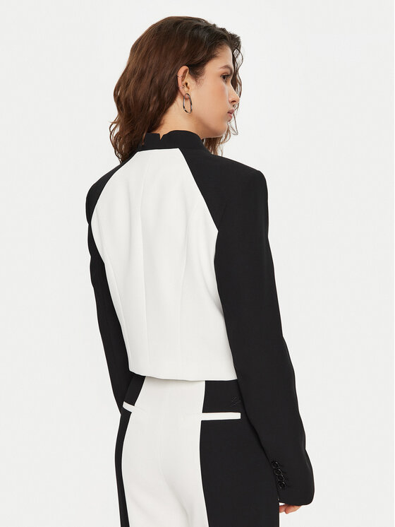 KARL LAGERFELD KARL LAGERFELD Sacou A1W14044 Alb Relaxed Fit