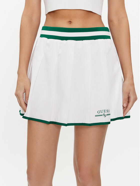 Guess Guess Пола тип трапец Arleth V4GD19 WG2Q0 Бял Regular Fit