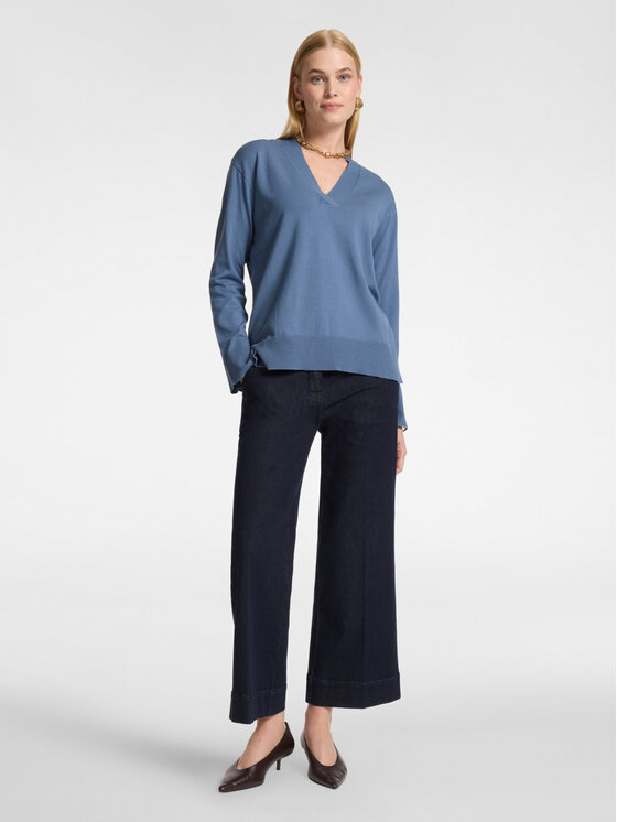 Elena Mirò Elena Mirò Sweter M036Z000797N0B4 Turkusowy Regular Fit