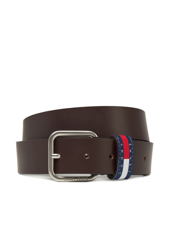 Tommy Jeans Tommy Jeans Pánský pásek Ryan 3.5 AM0AM13415 Hnědá