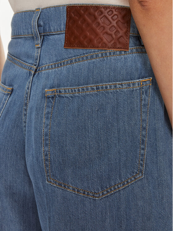 BOSS Boss Traperice 50509285 Plava Wide Leg