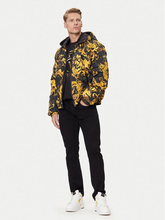 Versace Jeans Couture Geacă din puf 79GAUD16 CQSD3 Negru Regular