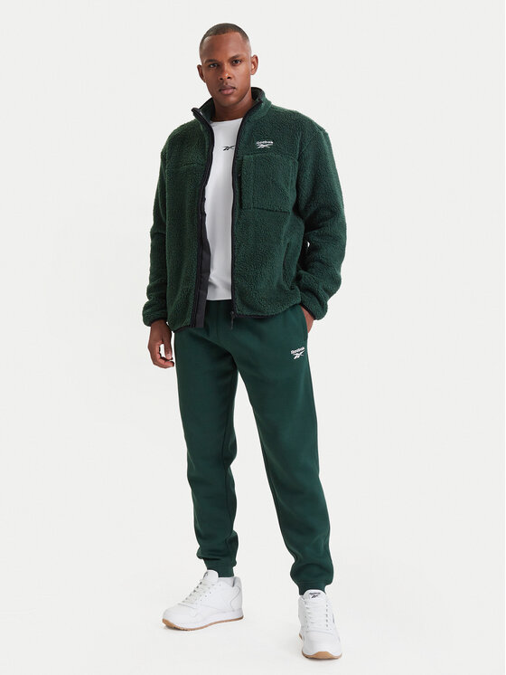 Reebok Reebok Flis RCC00108 Temno zelena Regular Fit