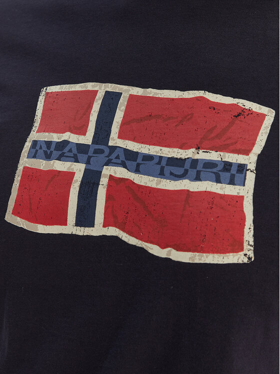 Napapijri Napapijri T-Shirt S-Mahsa NP0A4FZB Tmavomodrá Regular Fit