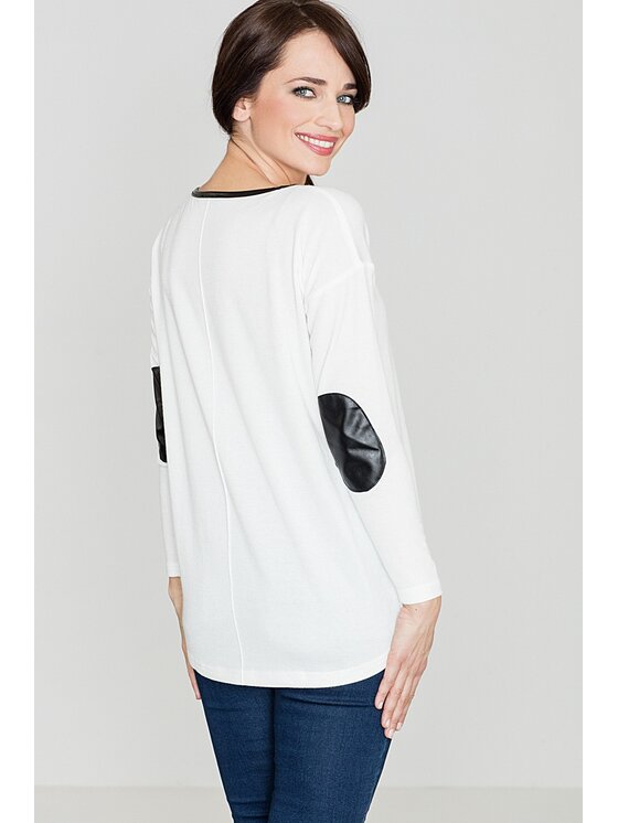Lenitif Lenitif Maglione K118 Écru Regular Fit