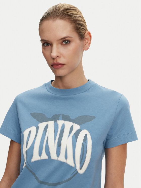 PINKO PINKO T-Shirt Start Niebieski Regular Fit