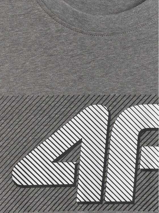 4F 4F T-Shirt COMMERCIAL 12 Szary Regular Fit