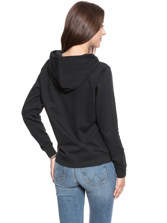 Mustang Mustang Bluza BELLA H STRUCTURE Czarny Regular Fit