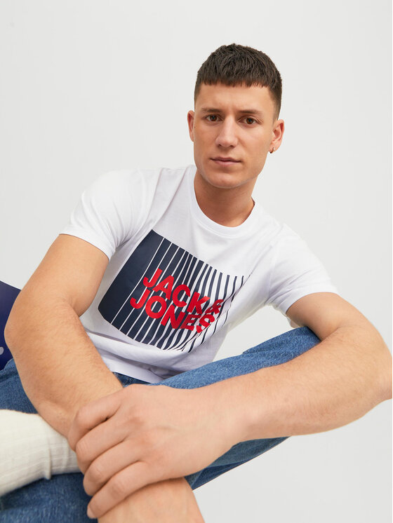 Jack&Jones Jack&Jones T-shirt Corp 12233999 Bijela Standard Fit
