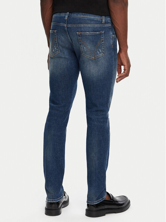 Dolce&Gabbana Dolce&Gabbana Jeans hlače GY07CD G8LN7 Mornarsko modra Slim Fit