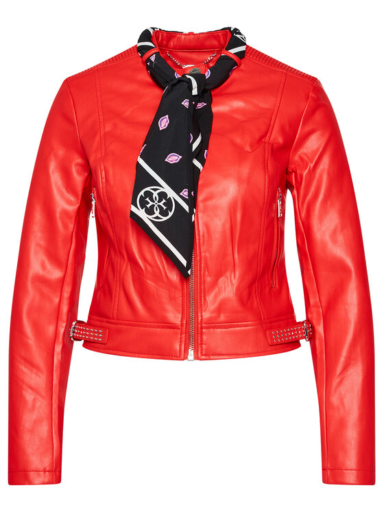 Giacca similpelle rossa best sale