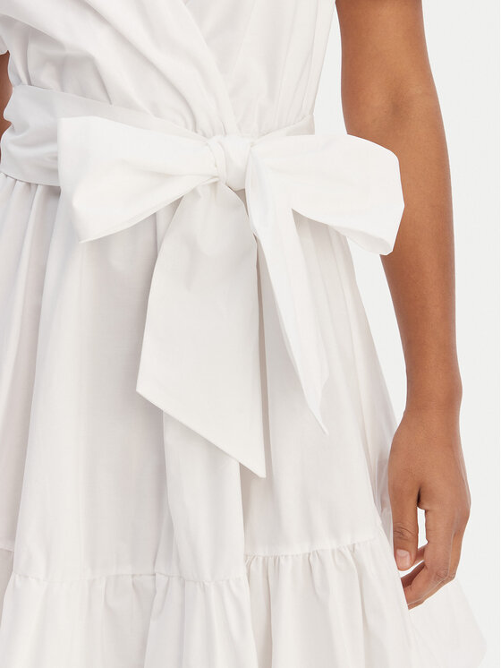 Fracomina Fracomina Coctailkleid FY26SD1037W40001 Weiß Regular Fit