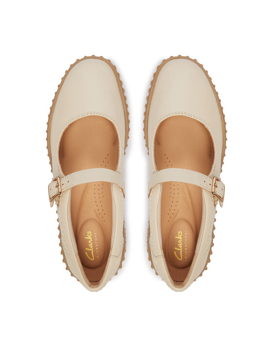Clarks Clarks Półbuty Torhill Jane 26186305 Écru