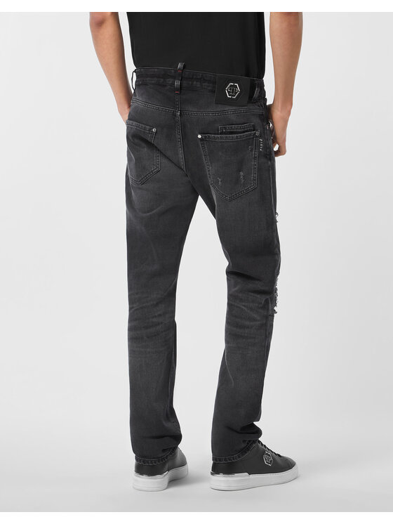 PHILIPP PLEIN PHILIPP PLEIN Jeansy 26879 Czarny Straight Fit