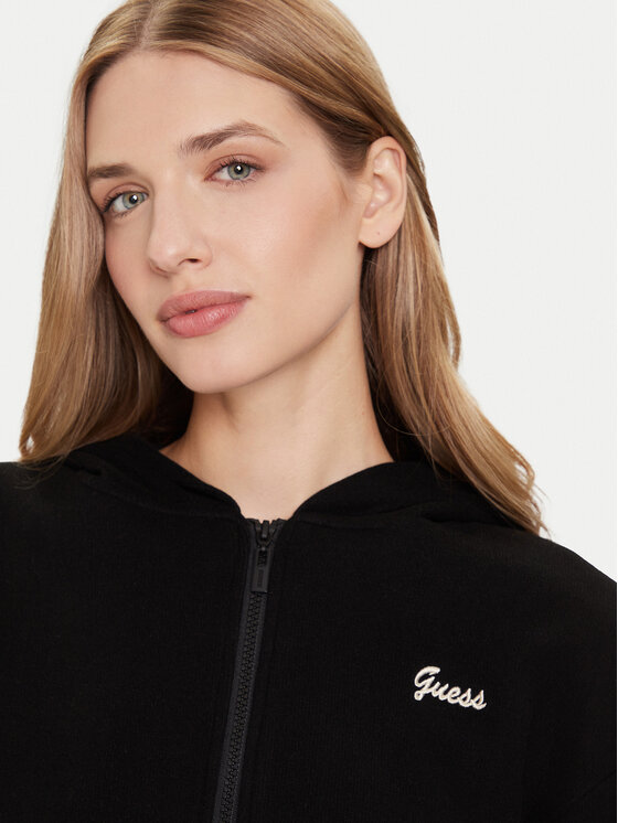 Guess Guess Bluza V5BQ17 KCX52 Czarny Regular Fit