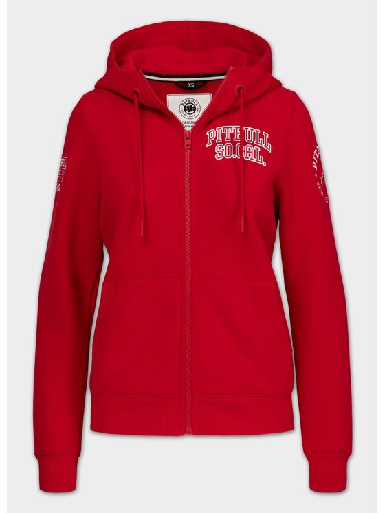 PITBULL PITBULL Bluza FIORA Czerwony Regular Fit