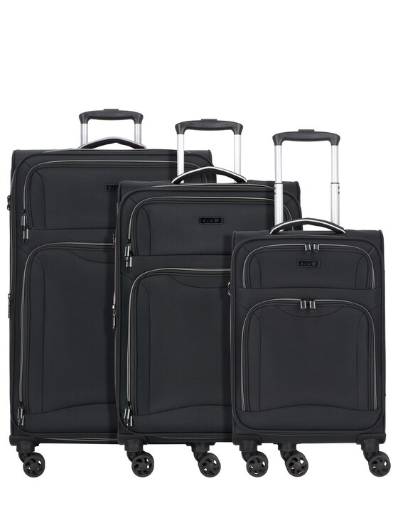 D&N D&N Komplet walizek 281018 Czarny