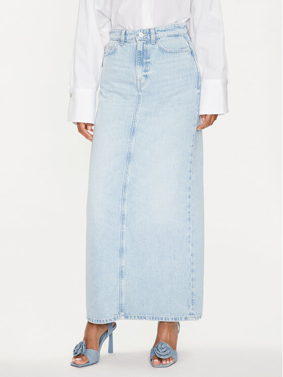 Guess Guess Džínsová sukňa Wenona W4GD53 D5B66 Modrá Regular Fit