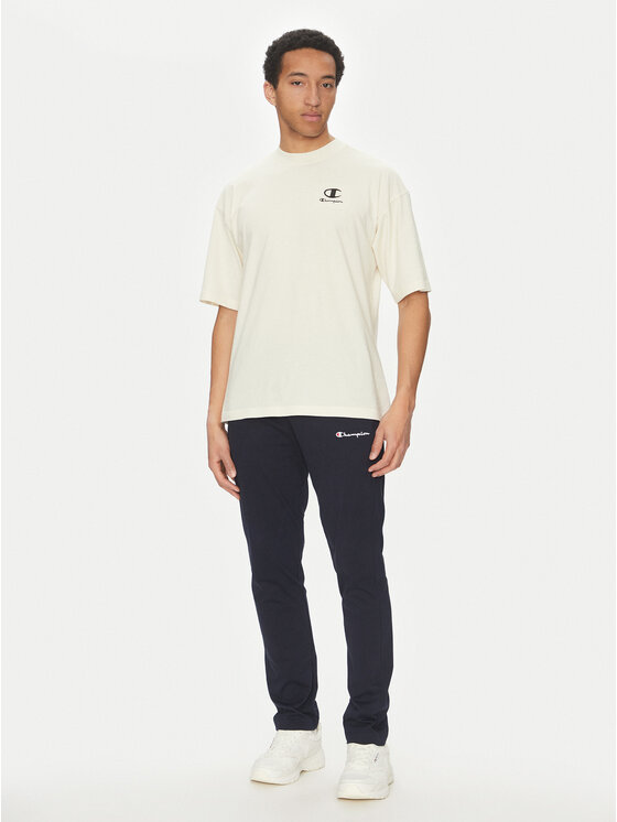 Champion Champion Tričko 221257 Écru Regular Fit