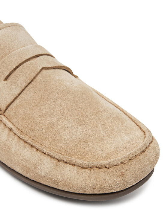 Tommy Hilfiger Tommy Hilfiger Mokasyny Casual Hilfiger Suede Driver FM0FM04998 Beżowy