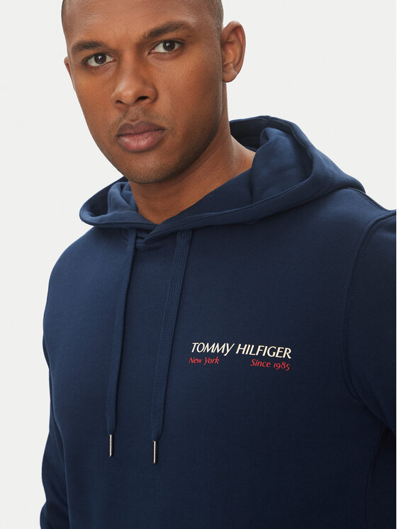 Tommy Hilfiger Tommy Hilfiger Džemperis ar kapuci Color Photo MW0MW39151 Tumši zils Regular Fit