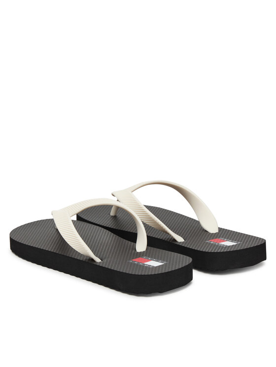 Tommy Jeans Tommy Jeans Zehentrenner Tjw Logo Summer Sandal EN0EN02979 Schwarz