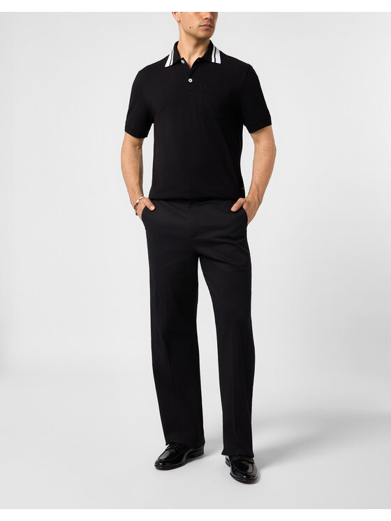 PHILIPP PLEIN PHILIPP PLEIN Polokošile 31303 Černá Slim Fit