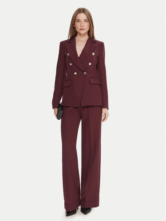Maryley Maryley Pintsak 25IB139/43BU Bordoopunane Regular Fit