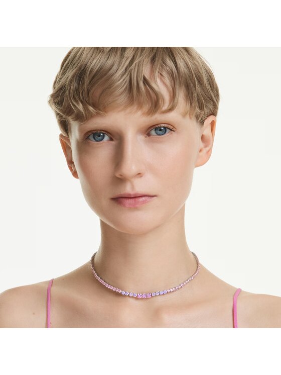 Swarovski Swarovski Naszyjnik Matrix Tennis 5751196 Fioletowy