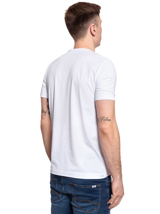 Mustang Mustang T-shirt ALEX C PRINT Bianco Regular Fit