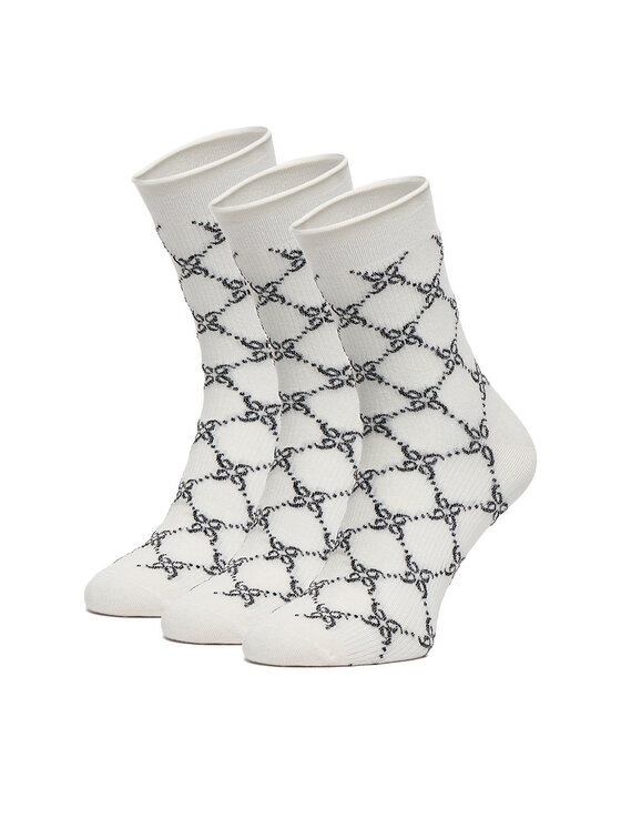 Nine West Nine West Hosszú zoknik CEO_BR_NW_Silver_01_Z_AW25 (3 PACK) Fekete