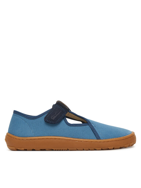 Froddo Papuci de casă Barefoot Canvas T-Bar G1700439-1 D Albastru