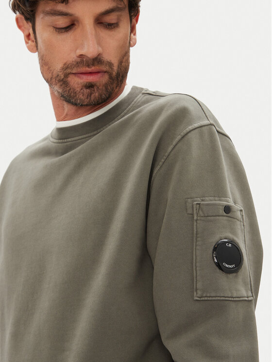 C.P. Company C.P. Company Felpa 19CMSS718A006372R Verde Regular Fit